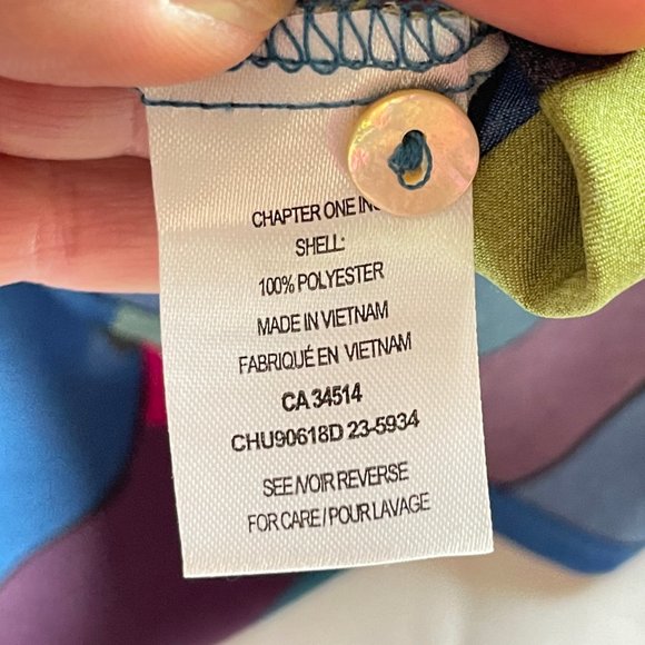 NWT Haver London Shirt Blouse in Abstract Paisley - Picture 7 of 7